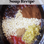 how to make slow cooker black bean soup recipe