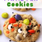 halloween monster cookie recipe with googly eyes