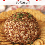 ham and cheddar cheese ball, easy appetizer recipe