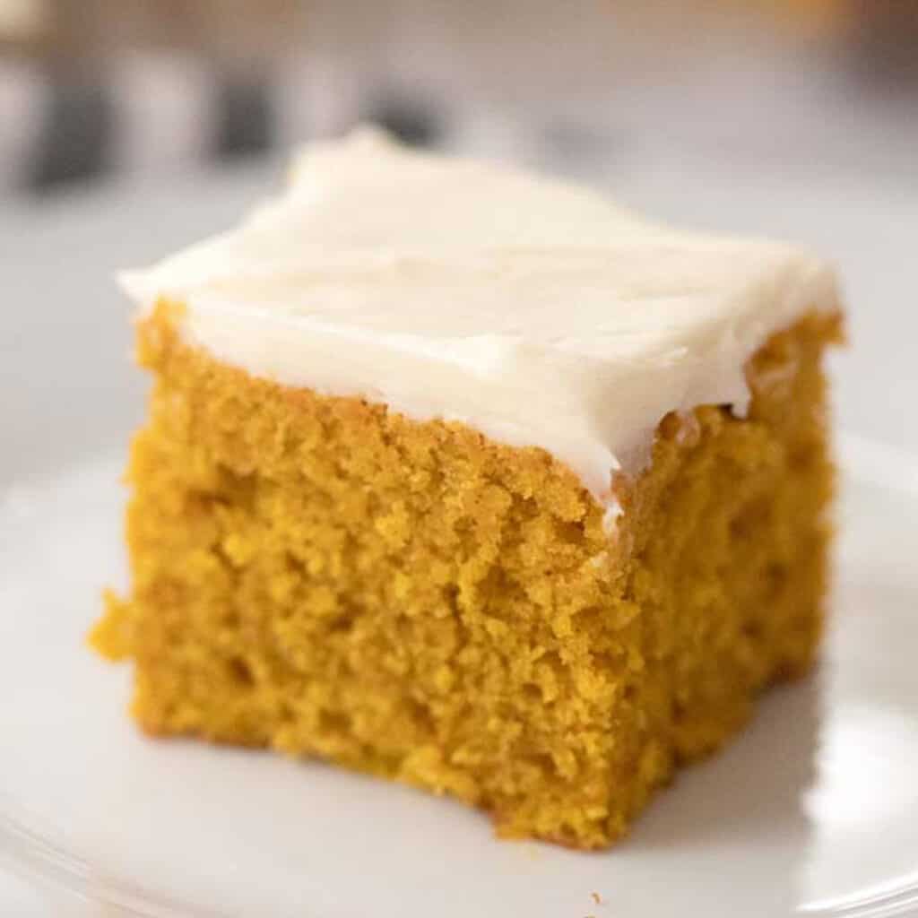 homemade pumpkin cake recipe with cream cheese frosting