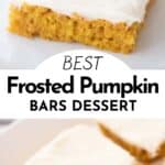 fluffy pumpkin bar recipe