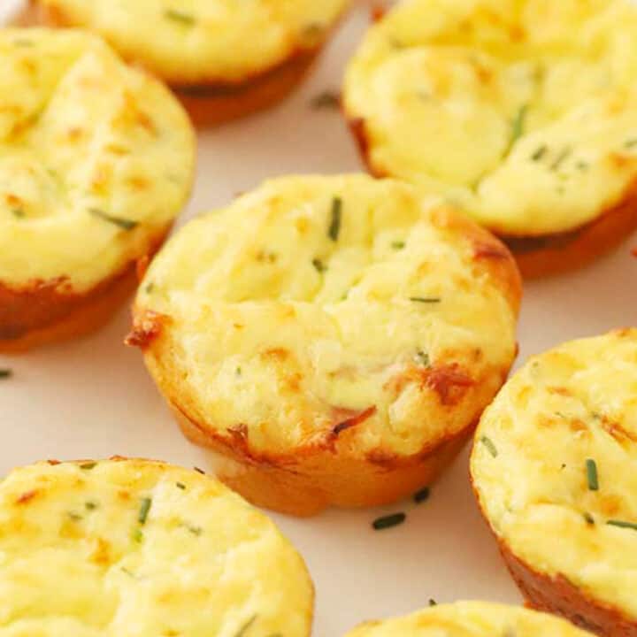 Mini Cheese Quiche {Video} - The Carefree Kitchen