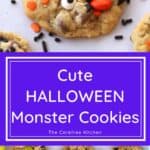 halloween cookies, monster cookie recipe