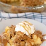 Caramel Apple Crisp with Oat Topping recipe