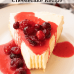 orange creamsicle cheesecake recipe with cranberry orange sauce