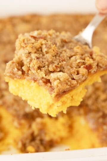 Sweet potato casserole with pecan streusel topping