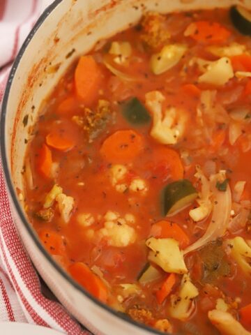 Skinny vegetale soup