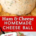 cheeseball with ham, cheese ball ham.