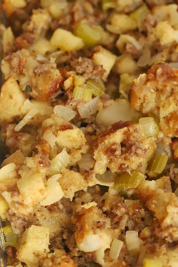 apple stuffing recipe, best side dishe for the holidays
