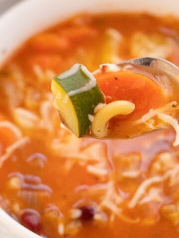 best minestrone soup in a bowl