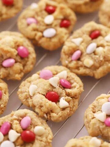 white chocolate and coconut cookies