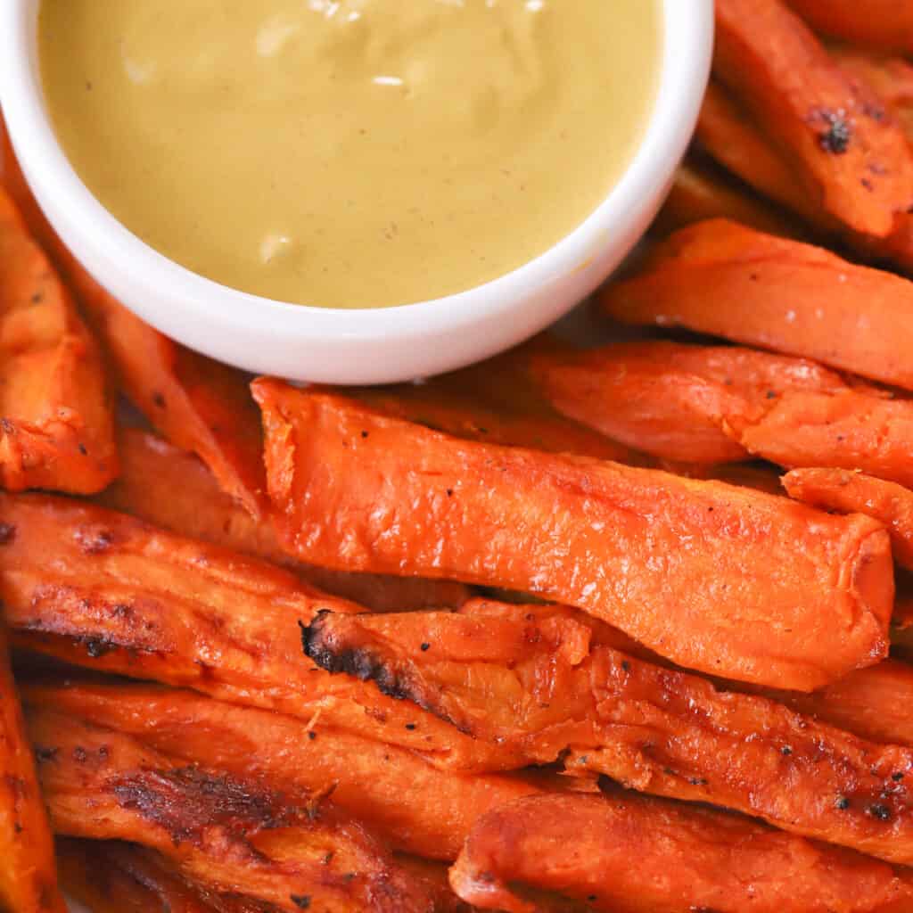 Homemade sweet potato fries with dipping sauce, taylor swift superbowl.