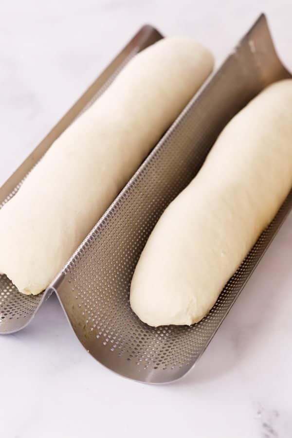 French Bread Dough in French Bread pan
