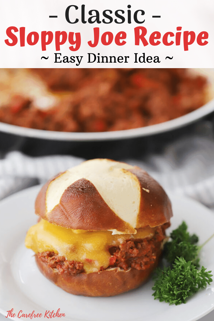 pinterest pin for old-fashioned sloppy joes recipe