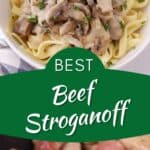best beef stroganoff recipe, traditional beef stroganoff.