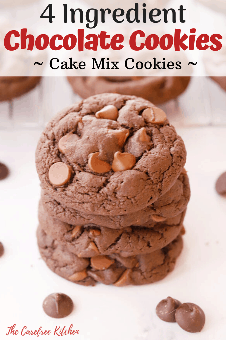 pinterest pin for cake mix cookies