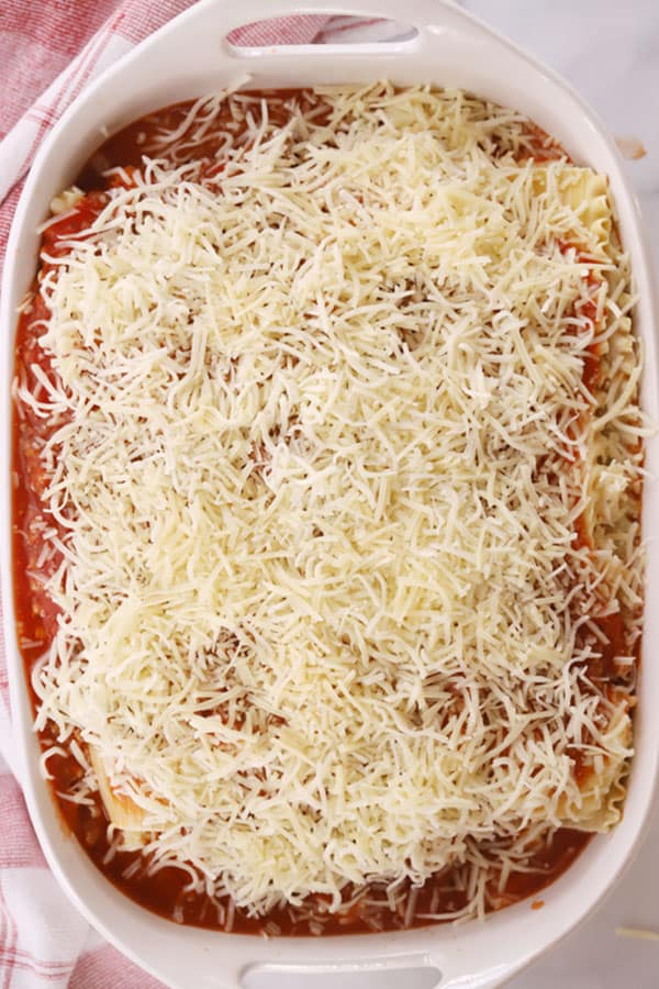 Lasagna, ready to bake or freeze for later