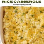 cheesy green chile rice casserole recipe