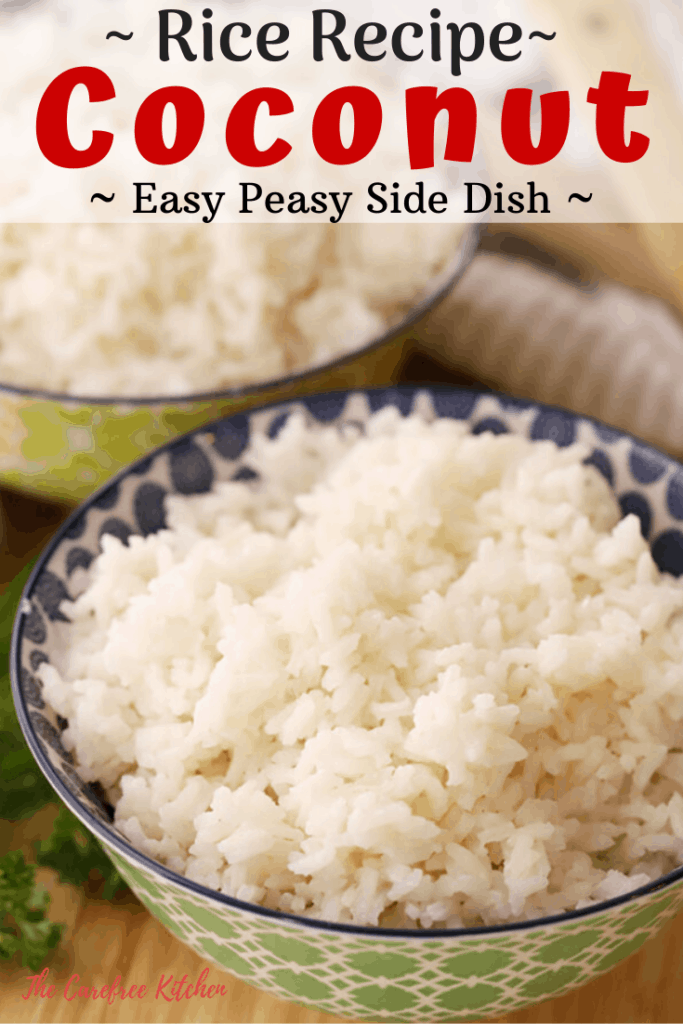 pinterest pin for coconut rice