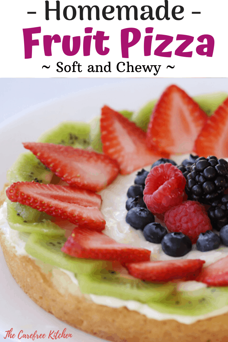 pinterest pin for fruit pizza