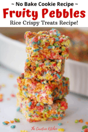 Fruity Pebble Rice Crispy Treats - The Carefree Kitchen