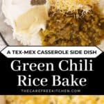 how to make the best Cheesy Green Chili Rice Casserole, tex-mex side dish recipe