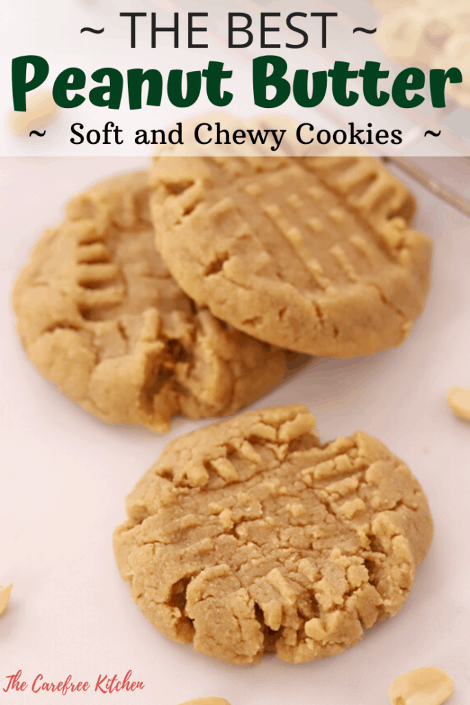 pinterest pin for Peanut Butter Cookies