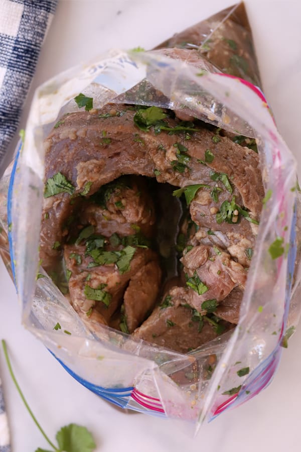 steak fajita marinade in a bag, best meat for beef fajitas recipe.