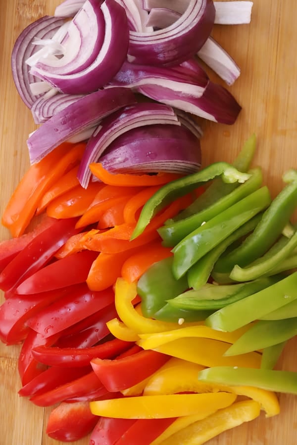 vegetables for fajitas