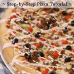 how to make homemade taco pizza recipe, easy taco pizza