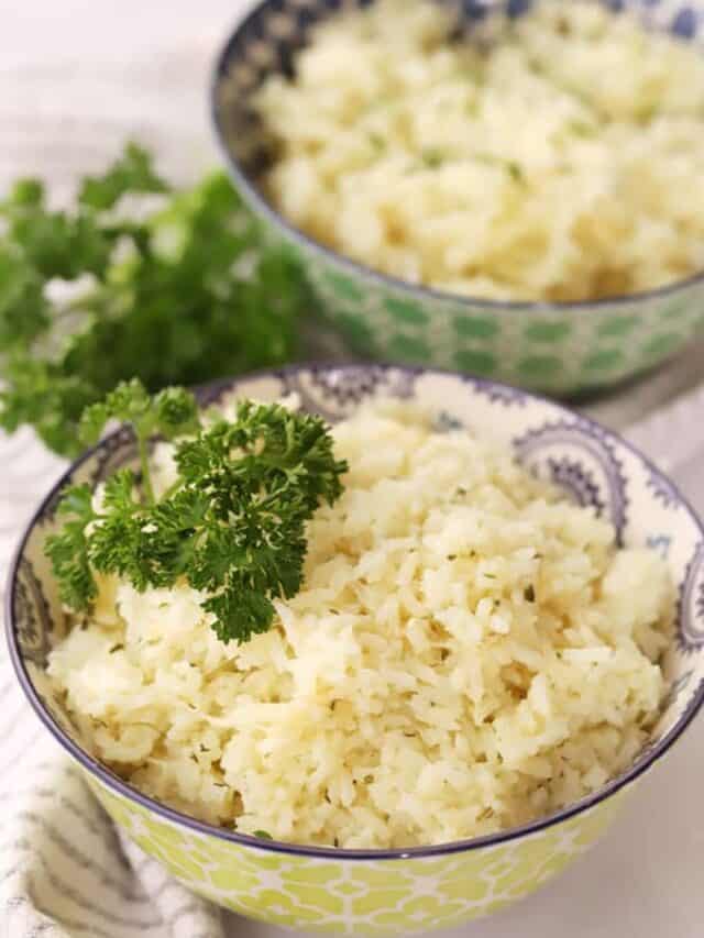 Garlic Parmesan Rice Story