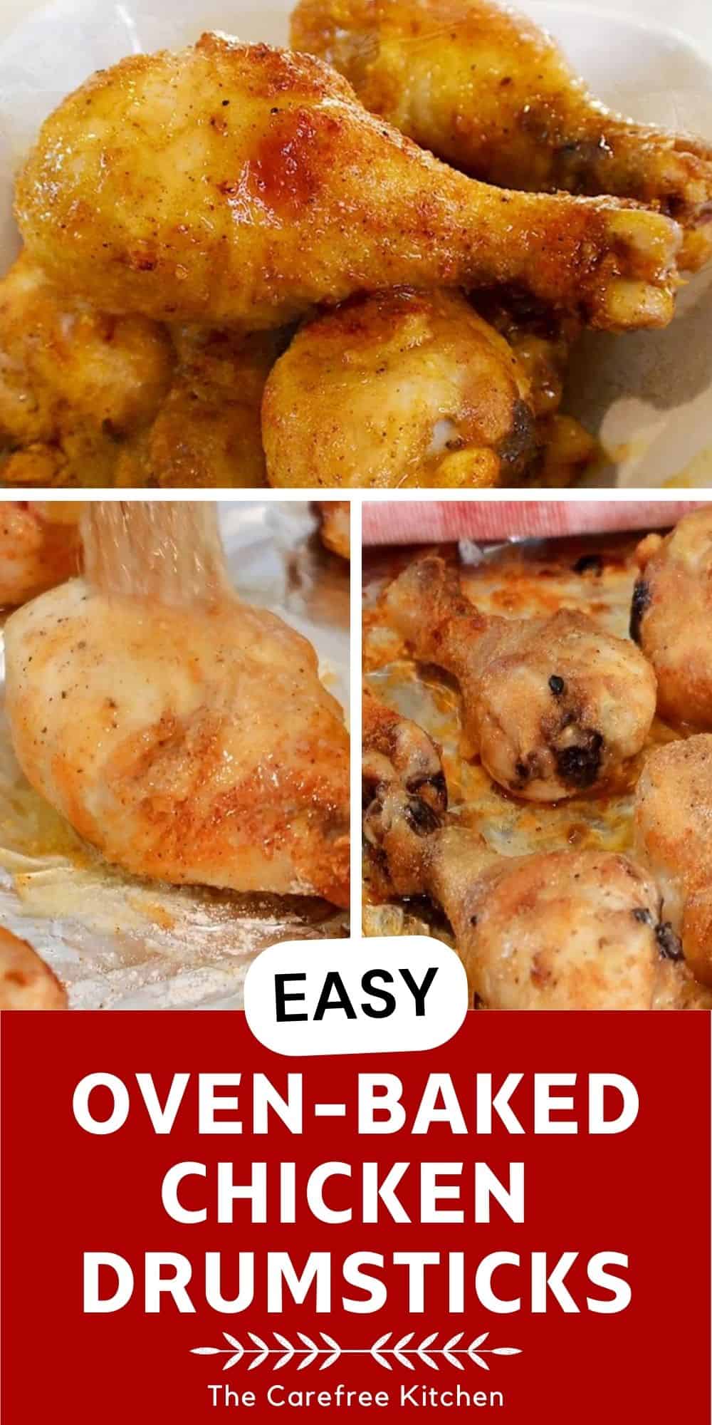 Simple Oven Baked Chicken Drumsticks - The Carefree Kitchen