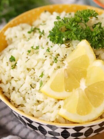 lemon herb rice recipe