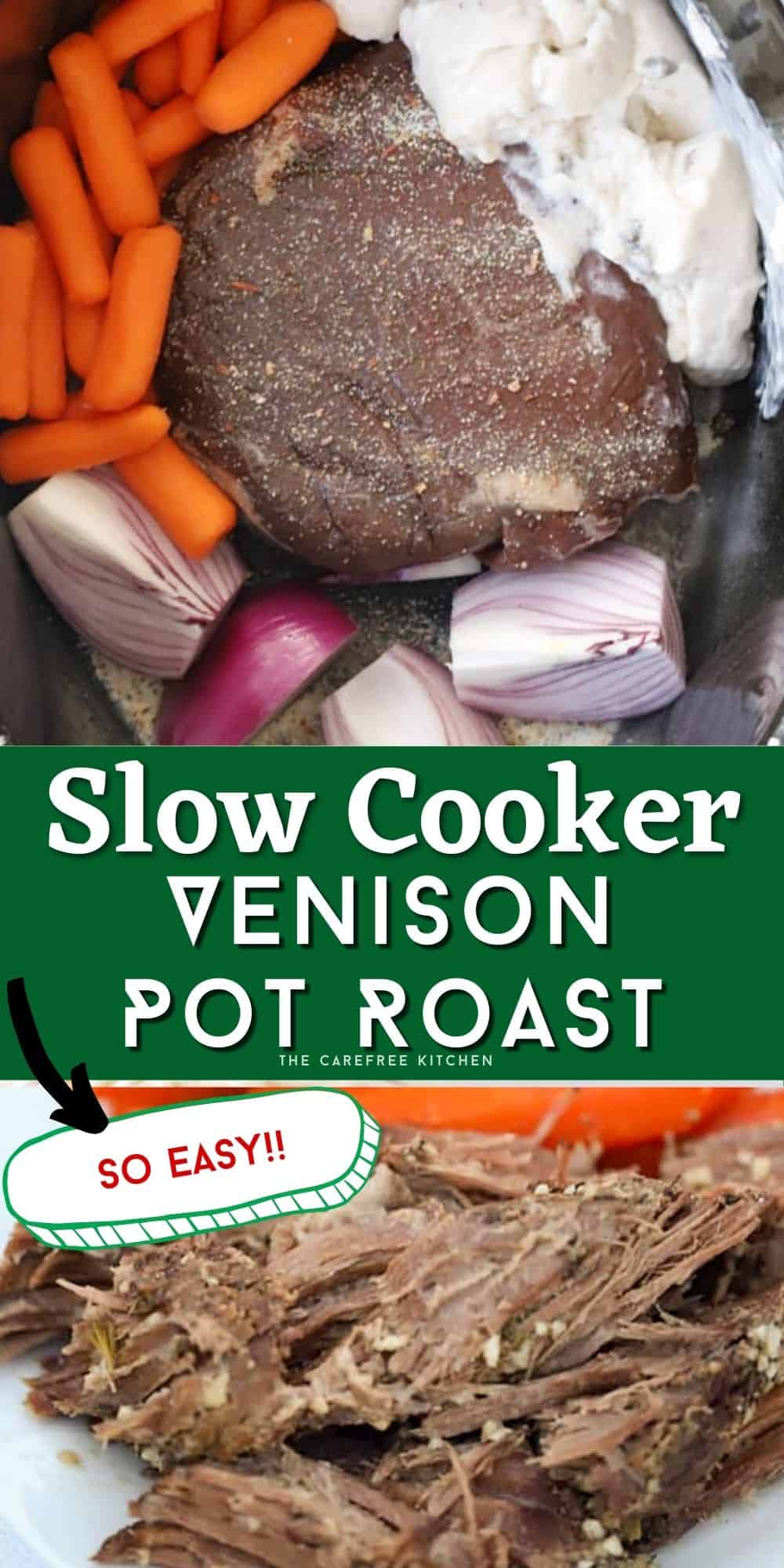 Slow Cooker Venison Roast The Carefree Kitchen