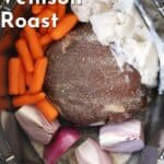 slow cooked venison roast