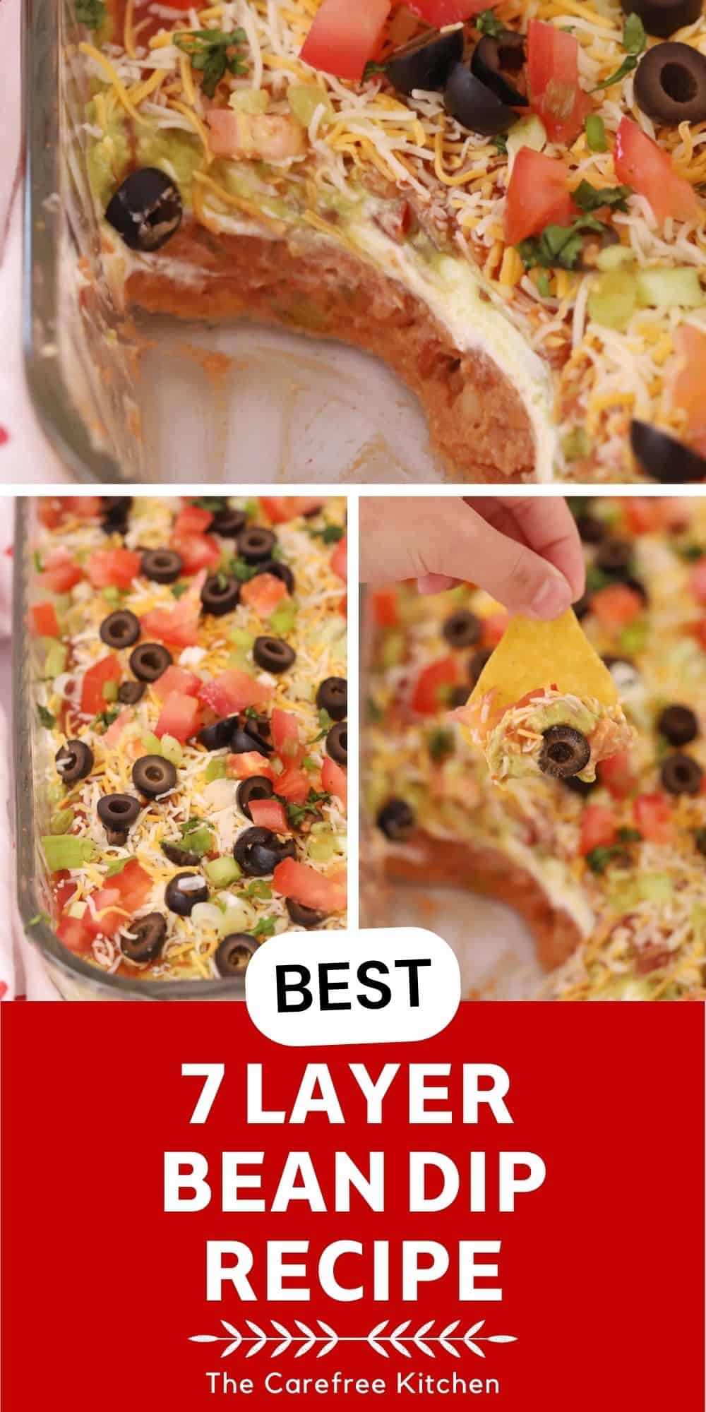 7 Layer Bean Dip Recipe The Carefree Kitchen