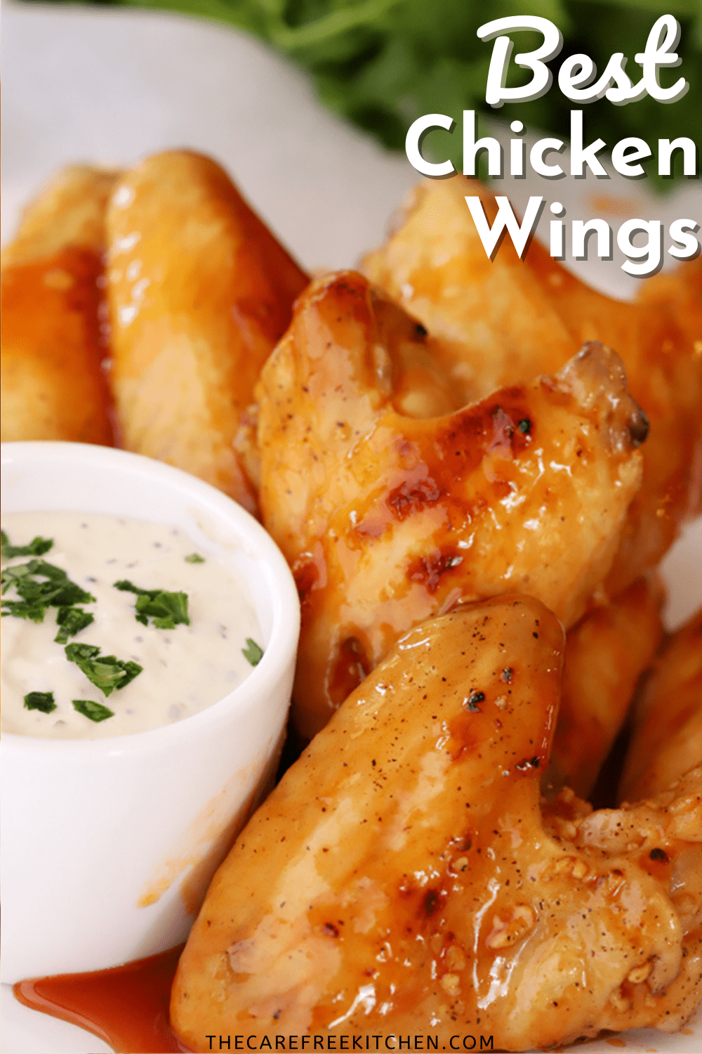 Oven Baked Buffalo Chicken Wings - The Carefree Kitchen