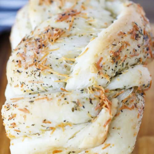 garlic herb twist baked, a homemade bread recipe.