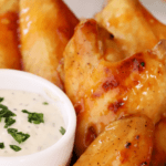 baked chicken wings with buffalo sauce, easy oven baked buffalo chicken wings.