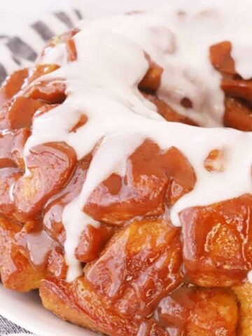 best monkey bread with icing on top