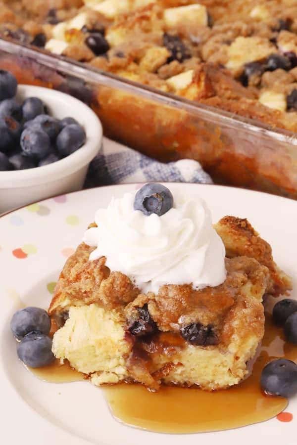 Blueberry French Toast Bake | The Carefree Kitchen