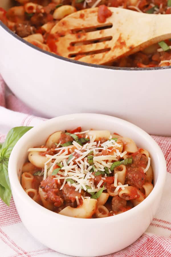 old fashioned beef goulash recipe in a small bowl, how to make goulash, goulash food, old fashioned goulash recipe. Italian goulash.