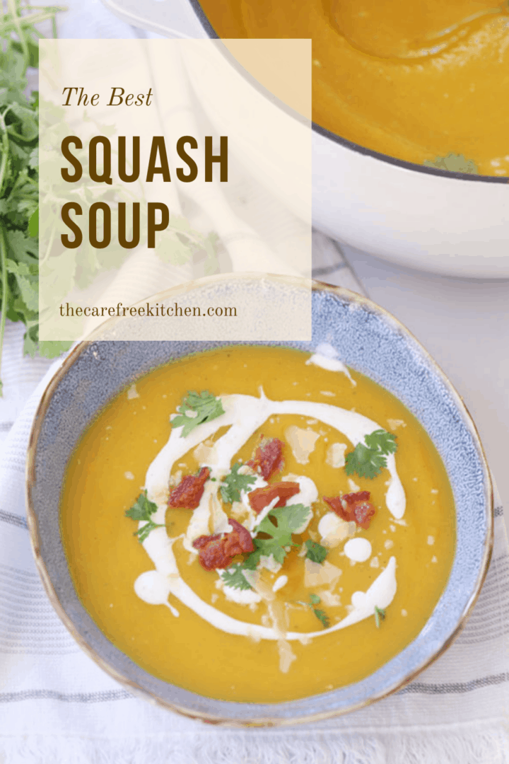 Roasted Acorn Squash Soup Recipe - The Carefree Kitchen