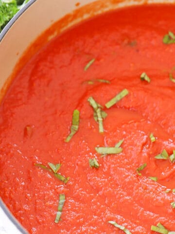 marinara sauce with fresh tomatoes