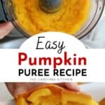 can you freeze pumpkin puree