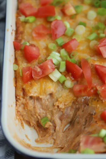 Cheesy Bean Dip Recipe - The Carefree Kitchen