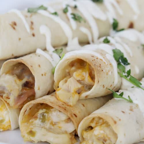 homemade chicken taquitos