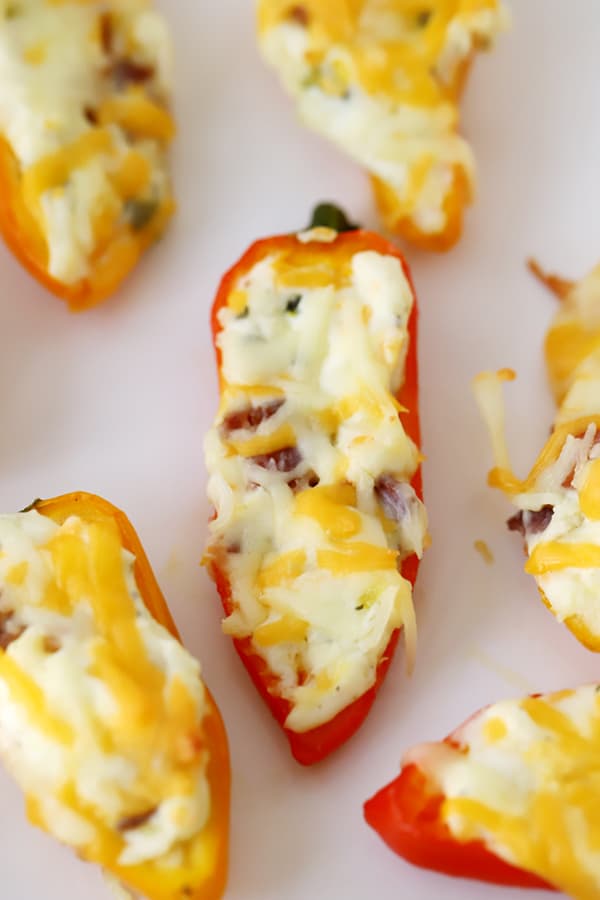 cheese and jalapeno stuffed peppers, mini pepper recipes