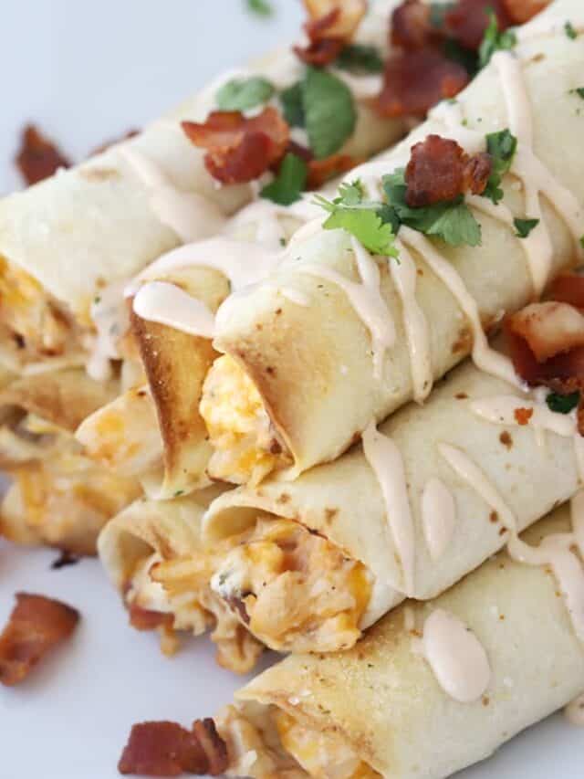 Oven-Baked BBQ Chicken Taquitos Story