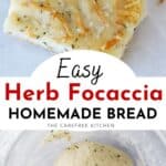 herb focaccia bread